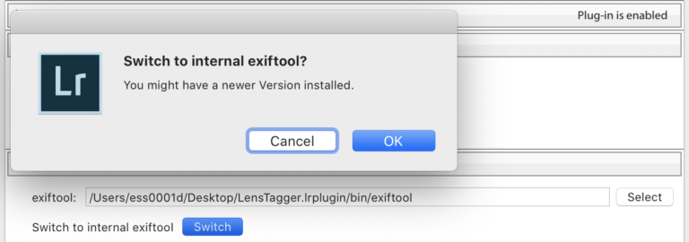 exiftool for mac